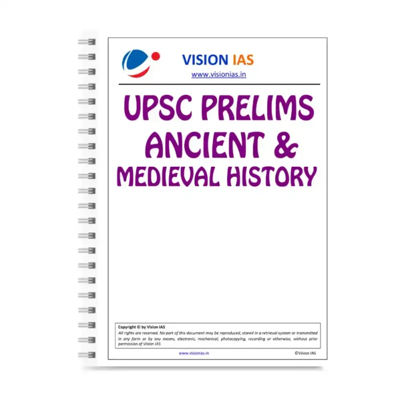 Vision IAS Ancient and Medieval History Notes Booklet 2025-2026 English Medium