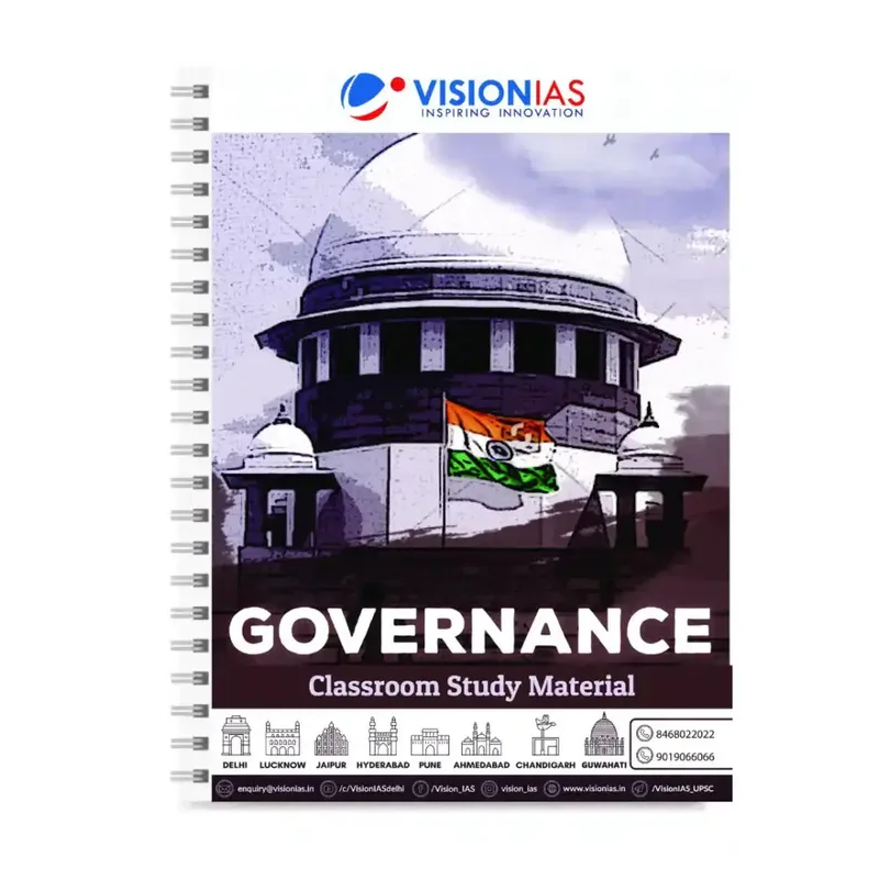 Vision IAS Governance Notes Booklet 2025 to 2026 English Medium General Studies — preview 2