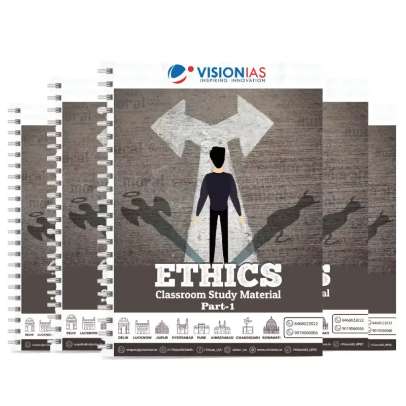 Vision IAS Ethics Notes 2025-2026 Edition Printed Booklets Set of 5
