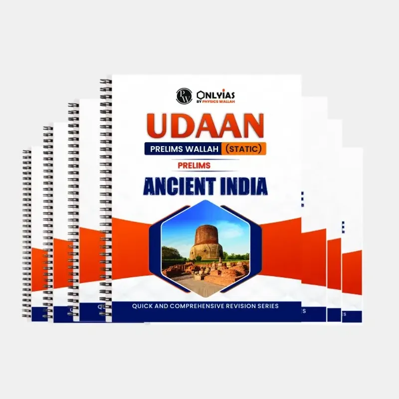 PW Udaan Prelims GS Notes 2025–26 Printed Booklets Set of 11 by Only IAS