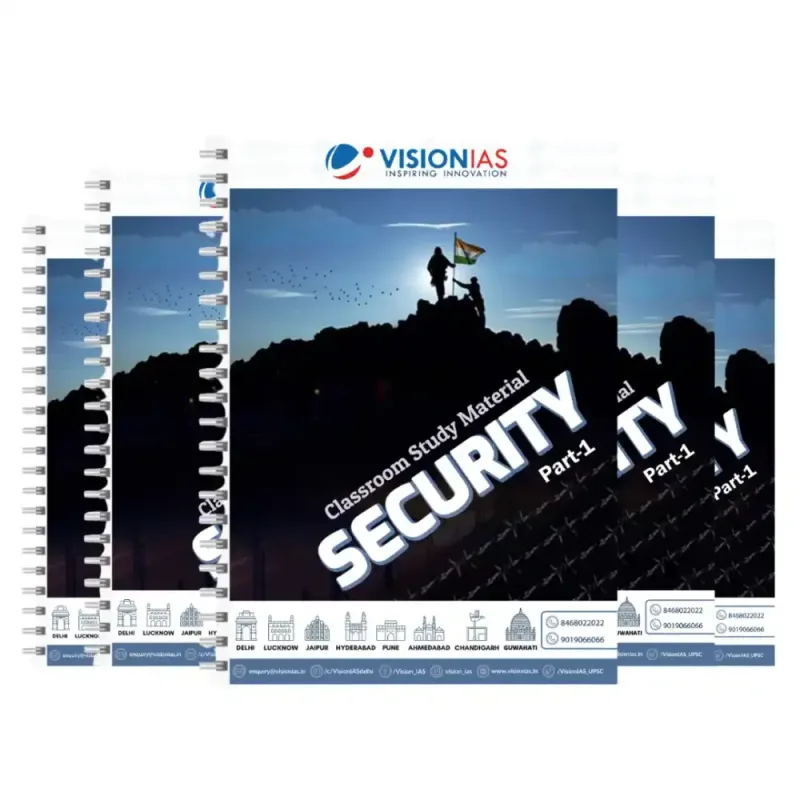 Vision IAS Security Notes English GS 2025 – 2026 Printed Booklets Set of 2