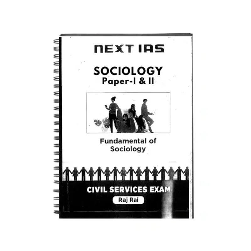 Raj Rai Sociology Notes by Next IAS 2025-26 Printed Booklets Set of 2