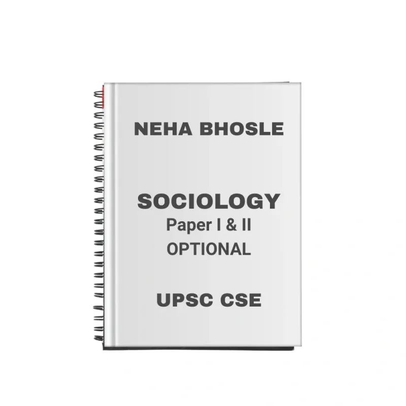 Neha Bhosle Sociology Notes 2025-26 Printed Booklets Set of 2