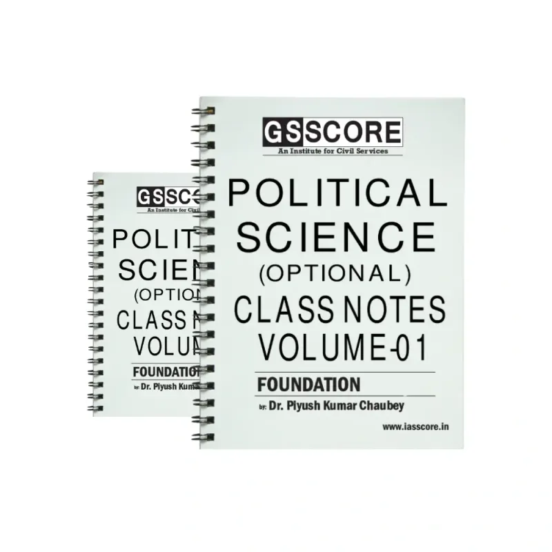 Piyush Chaubey PSIR Handwritten Notes by GS Score for 2025-26 Set of 3