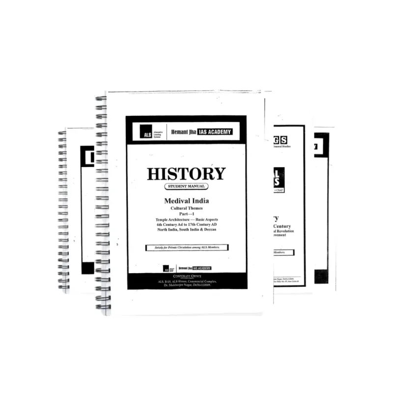Hemant Jha IAS History Notes 2025-26 | UPSC Optional Set of 4