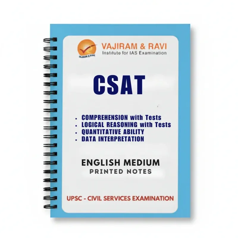Vajiram CSAT Complete Booklet Set 2025-26 with Practice Questions
