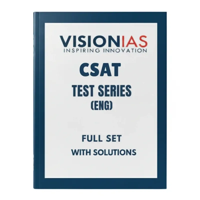 Vision IAS CSAT Test Series 2025-26 | UPSC CSAT Tests in English Medium