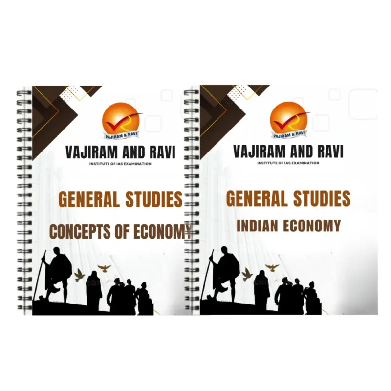 Vajiram Economy Notes GS 2025-2026 Edition Booklet Set of 2