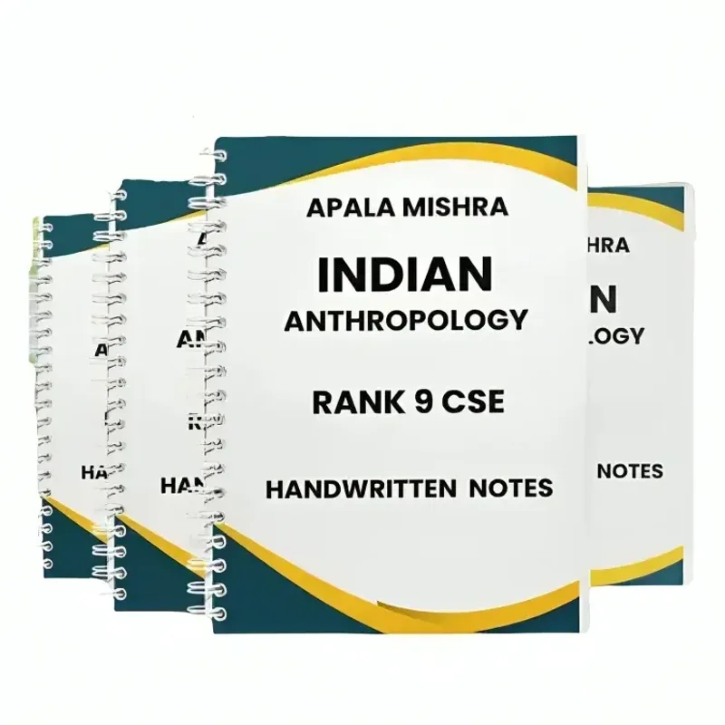 Apala Mishra Anthropology Handwritten Notes for 2024-2025 Printed Booklets Set of 4