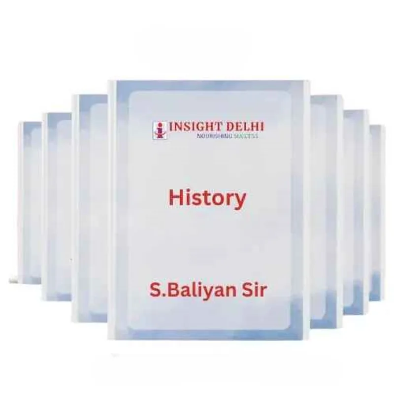 S Baliyan History Notes 2025 | English | Printed Booklets Set of 5