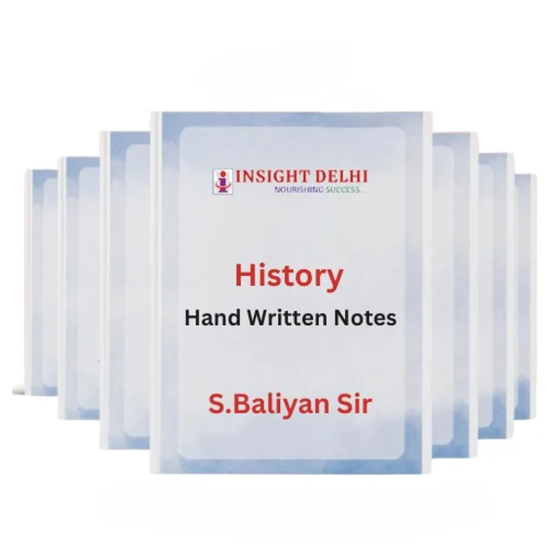 S Baliyan History Handwritten Booklets 2025 | English | Set of 4 Booklets