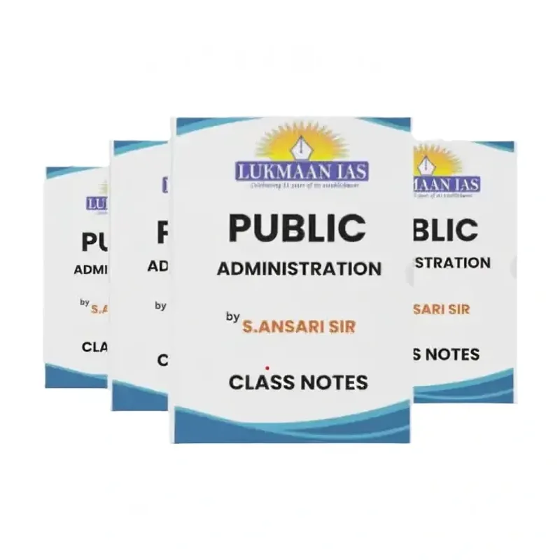 Lukmaan IAS Public Administration Notes by Ansari Sir 2025-26 Edition Booklets