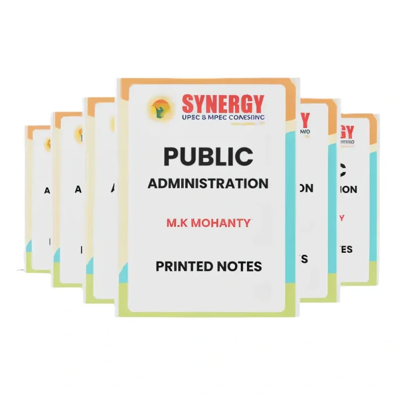 MK Mohanty Public Administration Notes 2025-26 Set of 6 Booklets