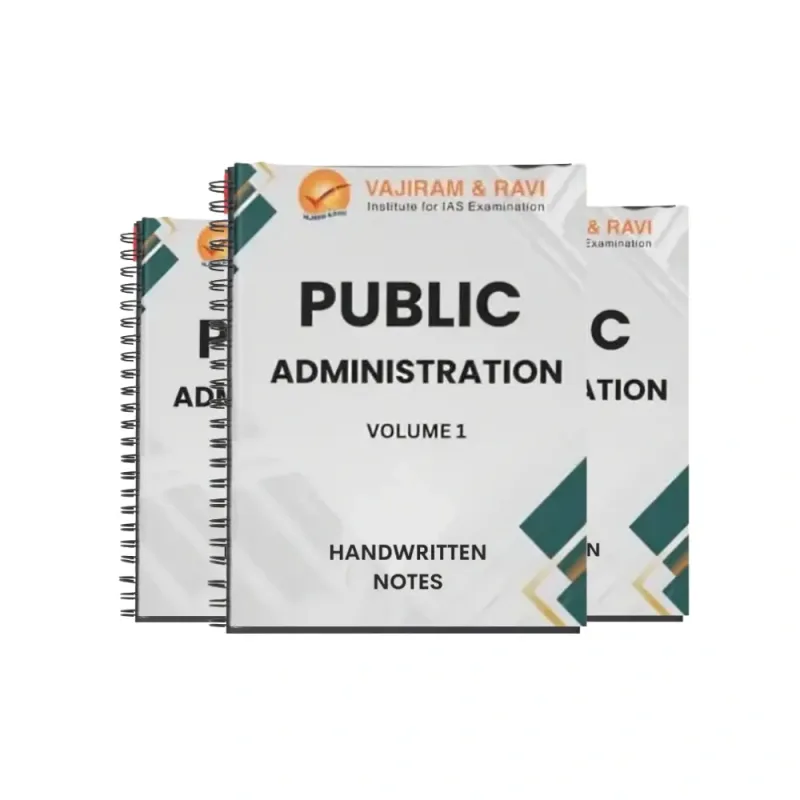 Vajiram Public Administration Handwritten Booklets 2025-26 Set of 6