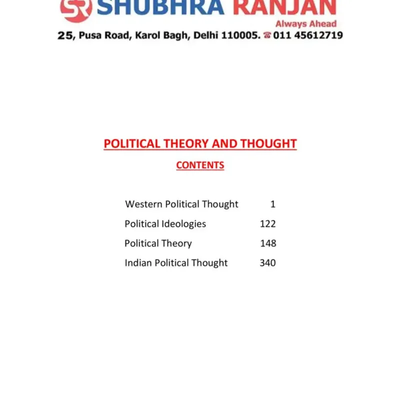 Shubhra Ranjan PSIR 2025-26 | UPSC Optional Notes | Study Material — preview 2