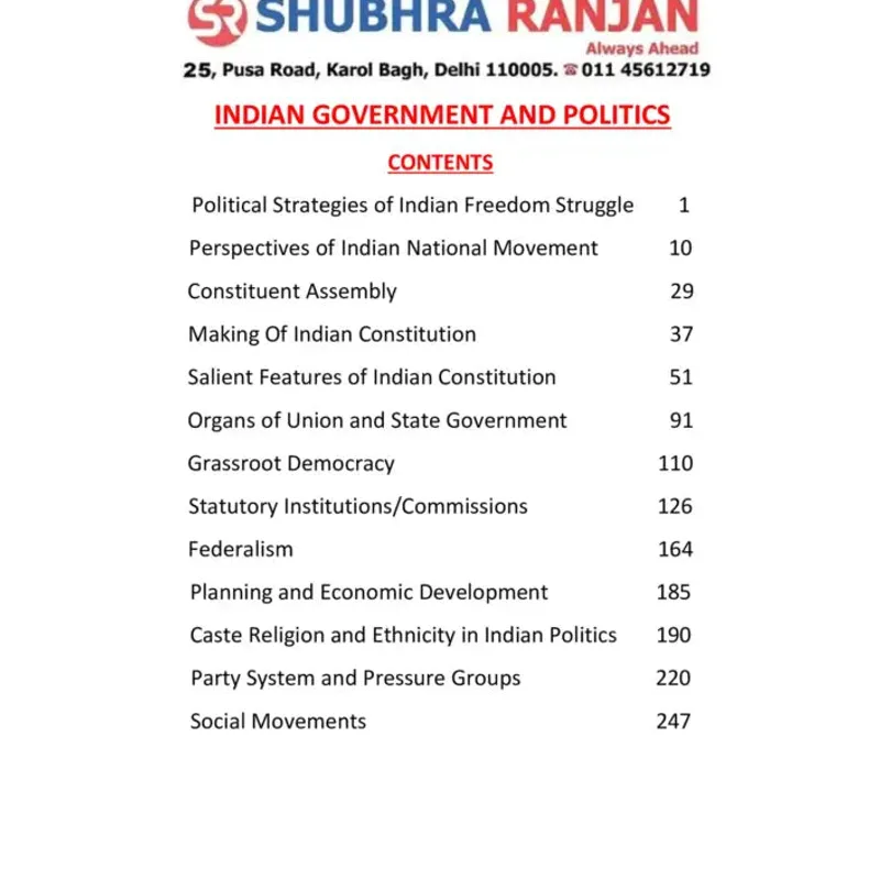 Shubhra Ranjan PSIR 2025-26 | UPSC Optional Notes | Study Material — preview 3