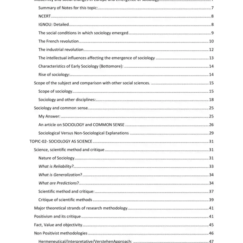 Tusharanshu Sociology 2025-26 | UPSC Study Material | English Notes — preview 2