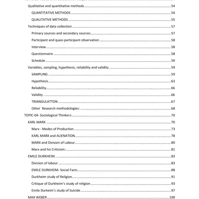 Tusharanshu Sociology 2025-26 | UPSC Study Material | English Notes — preview 3