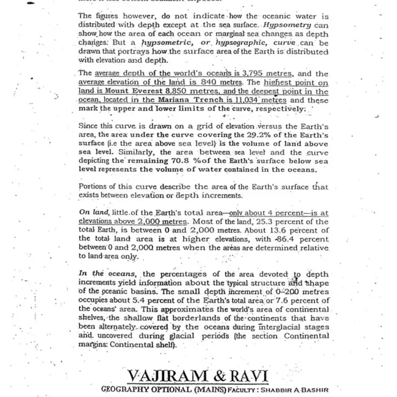 Vajiram Geography Optional Notes 2025-26 | UPSC Prep | Study Material — preview 2