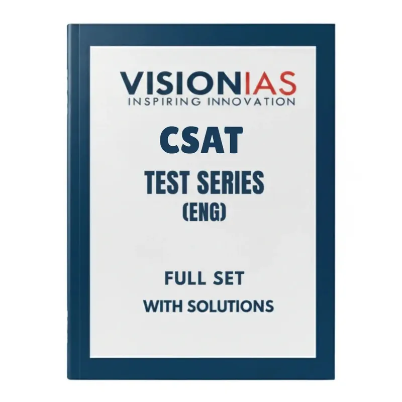 Vision IAS CSAT 2025-26 | UPSC Test Series | English Study Material