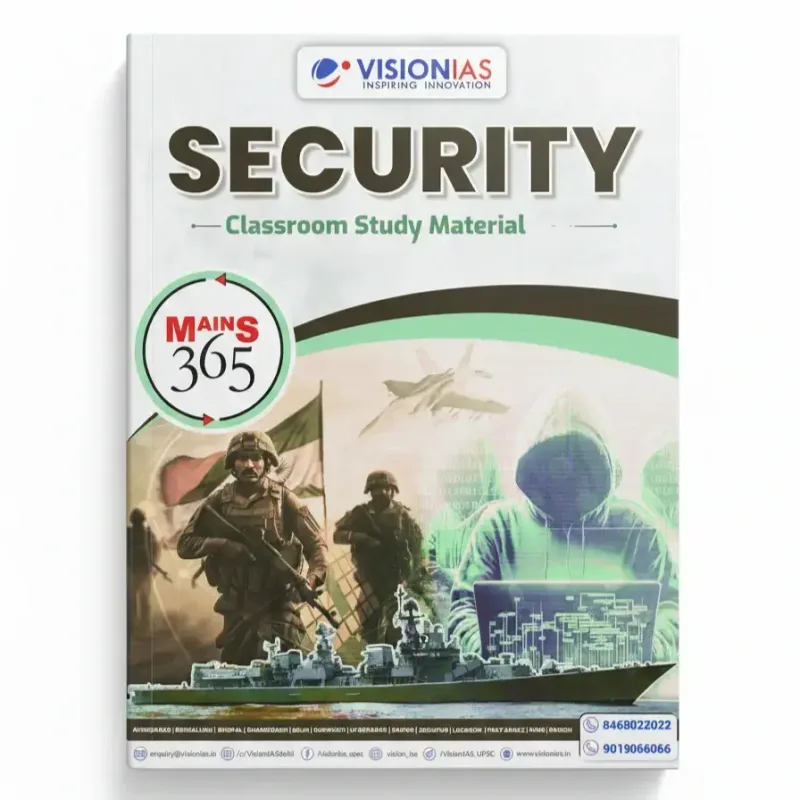 Vision IAS Security Mains 365 Yearly Magazine 2025 | English Medium Edition