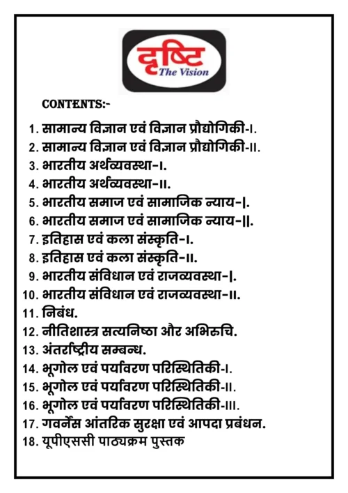 Drishti IAS contents Hindi