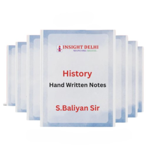 S Baliyan History Handwritten Notes